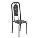 Ver imagem 6 de Conjunto de Mesa com 8 Cadeiras para Sala de Jantar Lara Preto/Cinza