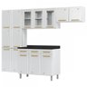 Cozinha de Aço Completa Diamante 14 Portas 3 Gavetas com Vidro Branco 818470 - Telasul - 2