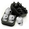 Forma de Silicone Gelo Formato Caveira Crânio 3d 4 Caveiras - 1