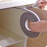Espuma Fita Adesiva PVC | Borracha Vedação | e=5mm X 10 Mts | Preta - 35mm - 5