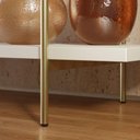 Ver imagem 7 de Aparador Buffet com 1 Porta e 2 Prateleiras 135,8cm Multimóveis Crcol-APA006 Off White/Madeirado