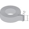 Espuma Fita Adesiva EVA | Borracha Vedação | e=5mm X 10 Mts | Preta - 40mm - 10