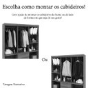 Ver imagem 4 de Guarda-roupa Casal 6 Portas 2 Gavetas com Espelho Ideval Nature