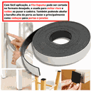 Ver imagem 6 de Espuma Fita Adesiva PVC | Borracha Vedação | e=10mm X 10 Mts | Preta - 25mm