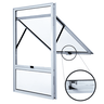 Janela de Alumínio Branco | Vitro Maximar com Peitoril | Linha Magnum | Atlântica A=1,00M x L=0,60M - 1