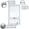 Janela de Alumínio Branco | Vitro Maximar com Peitoril | Linha Magnum | Atlântica A=1,00M x L=0,60M - 3