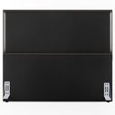 Ver imagem 6 de Cabeceira Box Casal King Com Tachas 195 cm Vicenza L02 Couríssimo Preto - Lyam Decor