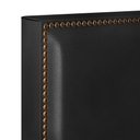 Ver mais imagens de Cabeceira Box Casal King Com Tachas 195 cm Vicenza L02 Couríssimo Preto - Lyam Decor