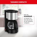 Ver imagem 5 de Cafeteira Elétrica Arno Perfectta Inox 600ml Jarra de Vidro 110v