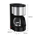 Ver mais imagens de Cafeteira Elétrica Arno Perfectta Inox 600ml Jarra de Vidro 110v