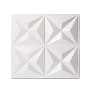 Placas Geométricas Pvc 3m² 12 Unidades Alto Relevo Modelo Mini Estrelar