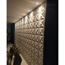 Ver imagem 6 de Placas Geométricas Pvc 3m² 12 Unidades Alto Relevo Modelo Mini Estrelar