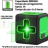 Nível Laser Cruz Autonivelamento 20m com Tripé 2 Linhas - 7