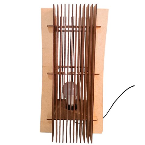 Abajur COLIBRI de Mesa -:Marrom/40x20cm