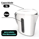 Ver imagem 2 de Jarra Leiteira com Tampa de 1l Ideal para Leite Suco Água:branco