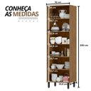 Ver imagem 2 de Paneleiro Armário de Cozinha Modular Multiuso 2 Portas - Toscana Freijó
