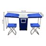 CAIXA COOLER TERMICA 3 EM 1 PRAIA PESCA CAMPING CARRINHO RODINHA E ALCA MESA 2 BANCOS - 2