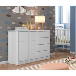 Quarto Completo Infantil Pérola Cinza _ Phoenix Baby - 4