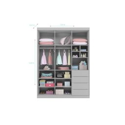 Quarto Completo Infantil Pérola Cinza _ Phoenix Baby - 3