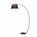 Ver imagem 1 de Luminária de Piso Coluna 180x110cm Preta com Cúpula de Linho E27