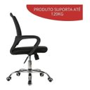 Ver imagem 3 de Cadeira de Escritório Luxo Secretária Importway Encosto Telado