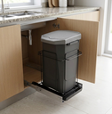 Ver imagem 4 de Lixeira Preta Deslizante Embutir 15L Cozinha em Aço Schmitt