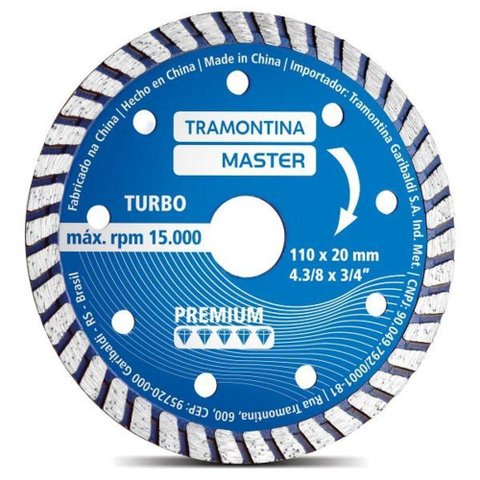 Disco de Corte Diamantado 4.3/8" Tramontina Premium