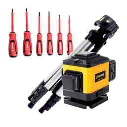 Nível Laser 3d 12 Linhas Autonivelante Tripé Profissional Kit Chaves Isoladas Oba Oba Mix - 1