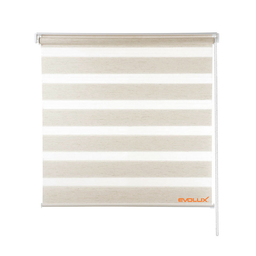 Zebra Persiana Rolo Dupla 140x160 Linho - 1