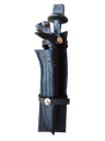 Ver imagem 2 de Kit Faca e Garfo Artesanal Gaúcha Prego Trilho Trem Antigo