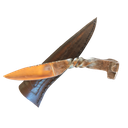 Ver imagem 5 de Kit Faca e Garfo Artesanal Gaúcha Prego Trilho Trem Antigo