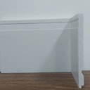 Ver imagem 6 de Kit 15 Barras de Rodapé de Poliestireno 15cm Frisado Branco (15x1x240cm)