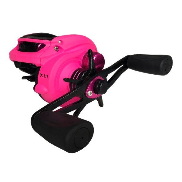 Carretilha Bronx 11000 11Rol Drag 8kgs Rosa Maruri - Esquerda - 4