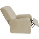 Ver imagem 3 de Poltrona do Papai Senior Confortavel Clinica Consultorio Hotel Idoso - Suede Bege