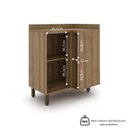 Ver imagem 3 de Armário para Cozinha 1 Porta Confort Marrom/Cinamomo/Off-White