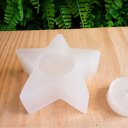 Ver imagem 2 de Porta Vela Estrela Selenita Branca