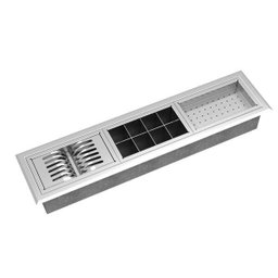 Calha Umida para Canal Equipado Ce-3 Escovado 97x23x14 - 1