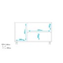 Ver imagem 4 de Balcão em Mdp com 3 Portas 1 Prateleira e 4 Pés Rodízio Brv Móveis Branco
