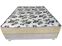 Ver imagem 2 de Cama Box Casal Suede Cinza + Colchão Casal Suede Bege Orto Molas Ensacada 138x188x55