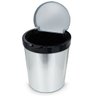 Jogo de Banheiro 5Pçs Com Cantoneira Branco e Lixeira 10Lts - 9