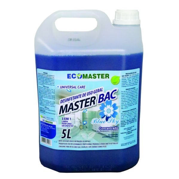 Master Bac Desinfetante Concentrado Blue Sky - 05 Litros