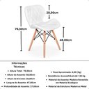Ver imagem 5 de Kit 18 Cadeiras de Jantar Charles Eames Slim Wood Estofada - Branco