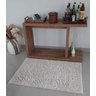 Tapete Algodão Par Sala/Quarto - 0,80 x 1,20 - Cor Cru Pelo Médio - 1