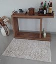 Ver imagem 1 de Tapete Algodão Par Sala/Quarto - 0,80 x 1,20 - Cor Cru Pelo Médio