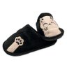Pantufa Infantil Confortavel Design Gatinho Tamanho 30 31 Preta Felpuda - 1