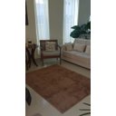 Ver imagem 1 de Tapete Algodão Par Sala/Quarto - 2,00 x 2,00 - Cor Marrom Pelo Médio