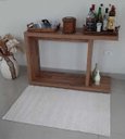 Ver imagem 1 de Tapete de Algodão para Sala/Quarto- 0,60 x 1,20 - Cor Cru Baixo