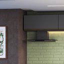 Ver imagem 2 de Armário para Cozinha Aéreo Basculante Greta Cinza