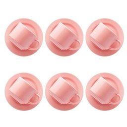 Conjunto de 6 Xícaras Grandes 180ml Com Pires Donna Rosa - 1