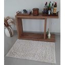 Ver imagem 1 de Tapete Algodão Par Sala/Quarto - 0,60 x 1,20 - Cor Cru Pelo Médio